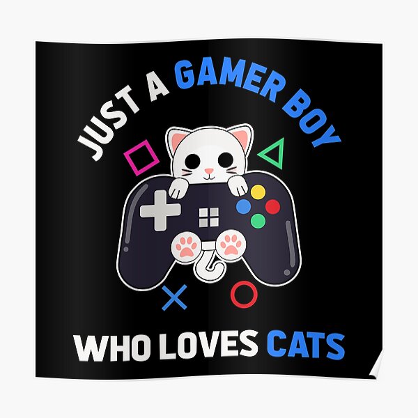 Gamer Cat Posters Redbubble - cog letter r roblox