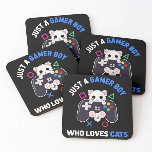 Item preview, Just a gamer boy who loves cats cute gamer cat designed and sold by Artyselley.