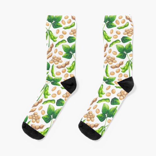 Item preview, Collection of watercolor soy beans, pods and leaves. designed and sold by Ekaterina Glazkova.