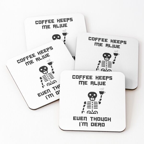 Item preview, Coffee Keeps Me Alive Halloween Funny designed and sold by Shujii.