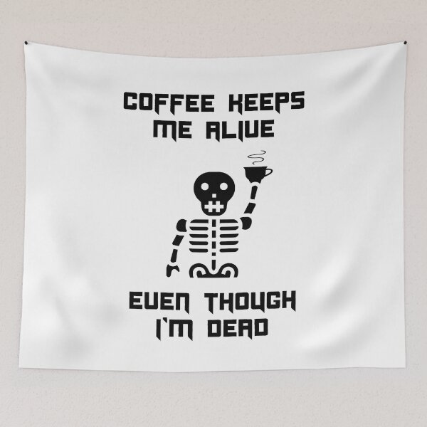 Item preview, Coffee Keeps Me Alive Halloween Funny designed and sold by Shujii.
