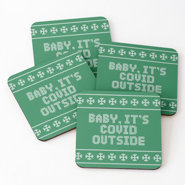 Item preview, BABY IT'S COVID OUTSIDE FUNNY CHRISTMAS 2020 designed and sold by CrystalCrush.