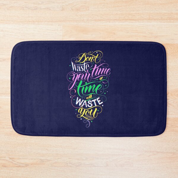 Item preview, Don't waste your time or time will waste you. Knights of Cydonia, Muse (c) designed and sold by BananiLettering.