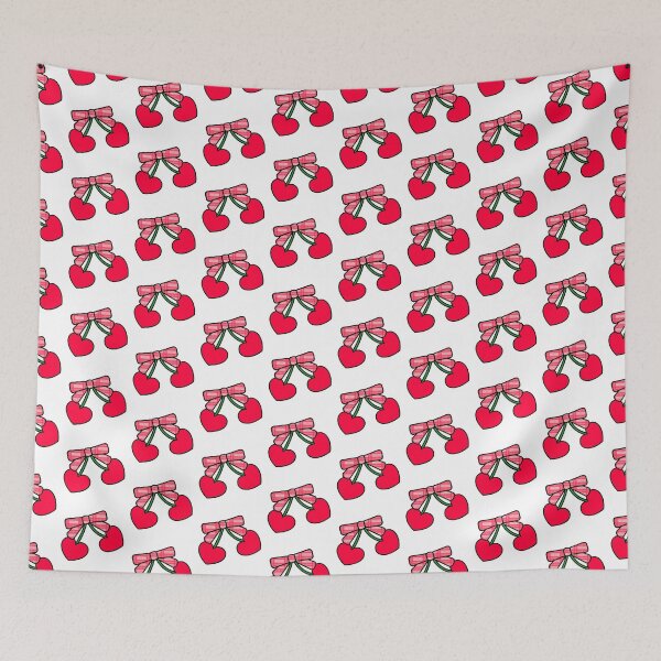 Item preview, RED PLAID HEART CHERRY designed and sold by Glossypop.