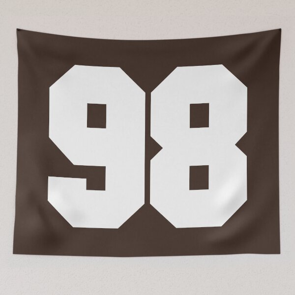 Item preview, 98 Number Cleveland Sports Ninety-Eight Brown Jersey designed and sold by HelloFromAja.