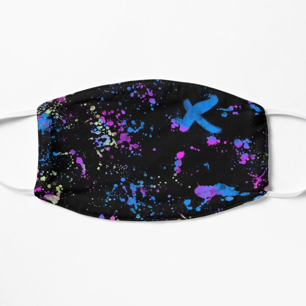 Neon Splatter Flat Mask