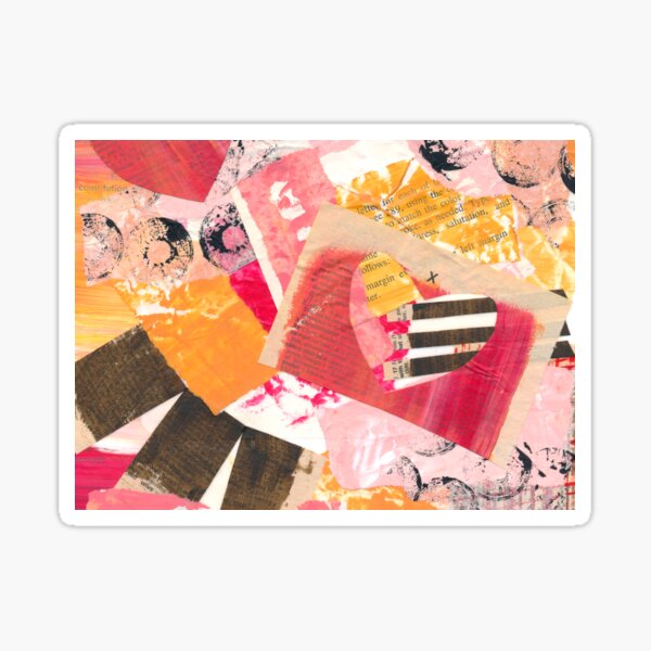 Item preview, Heart on Colorful Abstract Collage I designed and sold by Beth Hayes.