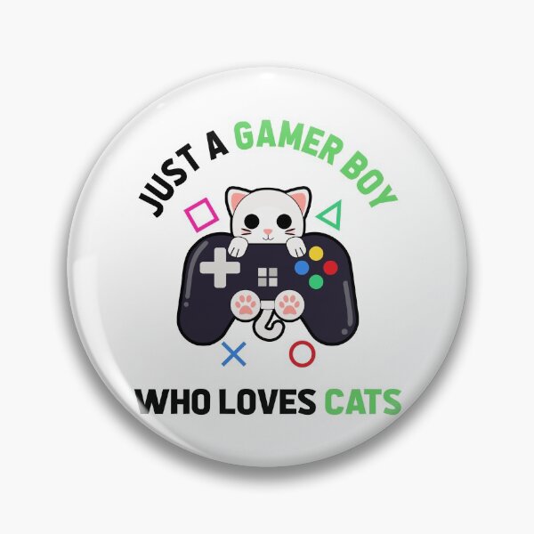 Item preview, Copy of Just a gamer boy who loves cats cute gamer cat designed and sold by Artyselley.