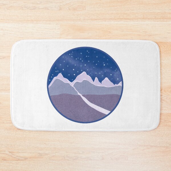 Item preview, Mountain by night, landscape sticker designed and sold by Amalus-files.