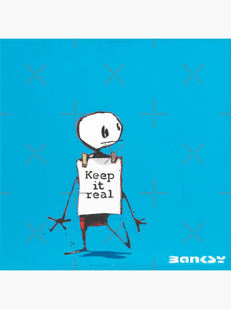 BANKSY Keep It Real Stickman 2002