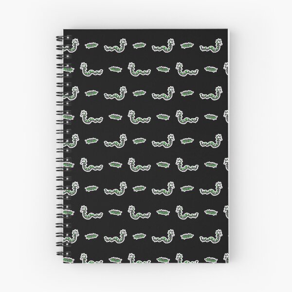 Item preview, Cute punk rock snake on black background pattern. designed and sold by Limolida.