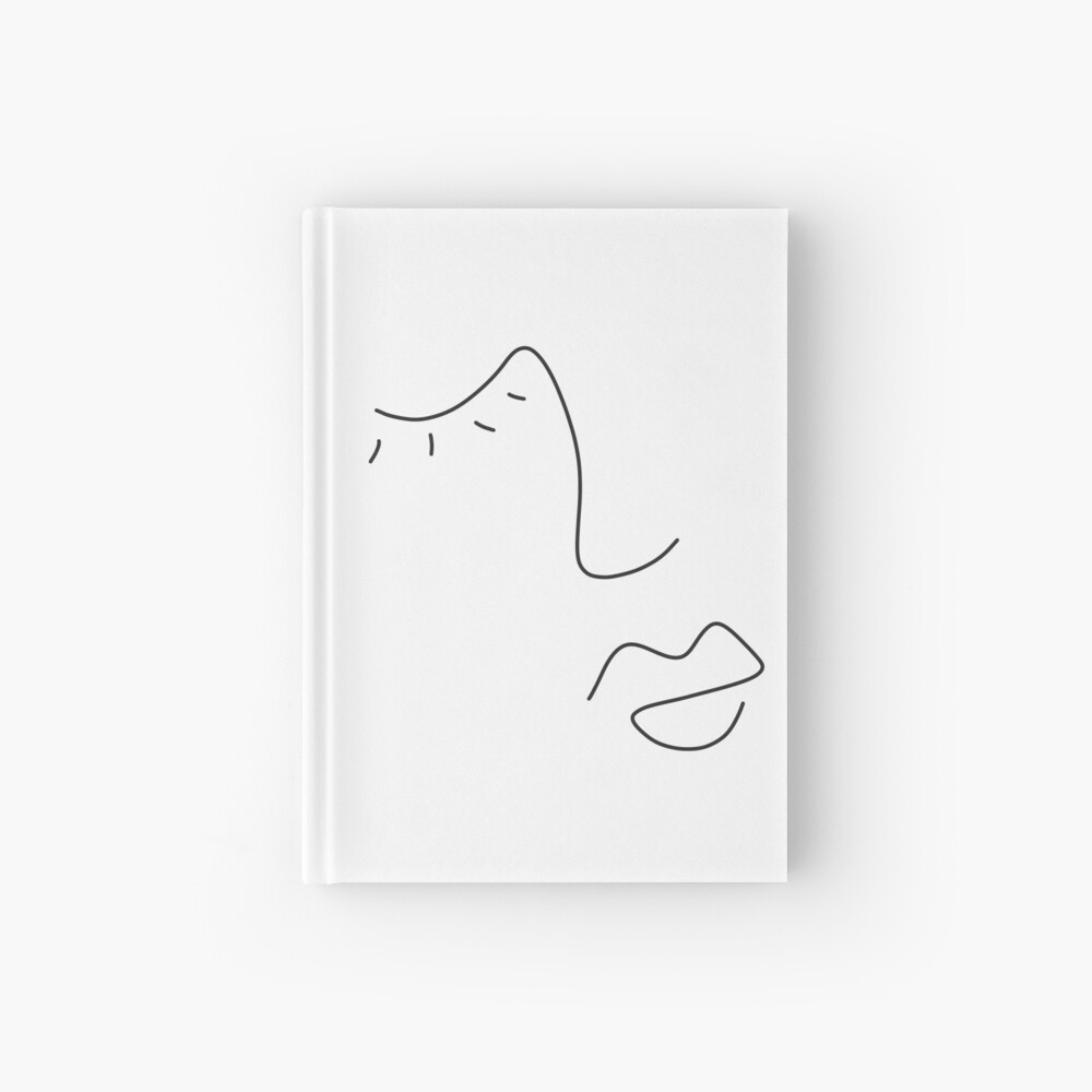 Simple One Line Face 3 Sticker By Paintpsd Redbubble