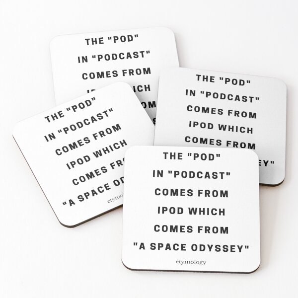Item preview, Etymology of Pod designed and sold by MicahChaim.