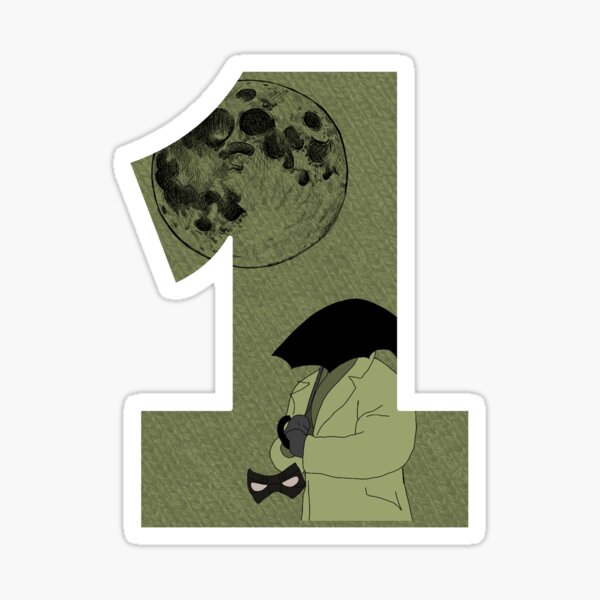 Umbrella Academy Number One Sticker