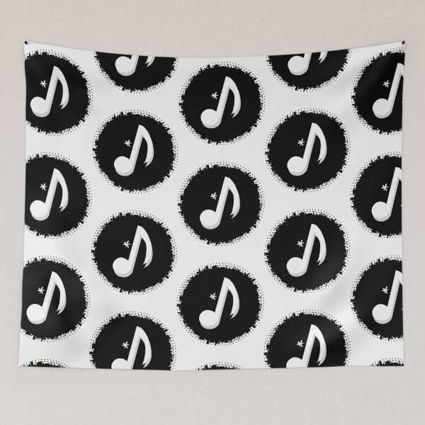 Item preview, Musical Quaver black and white designed and sold by IZ-STAR.