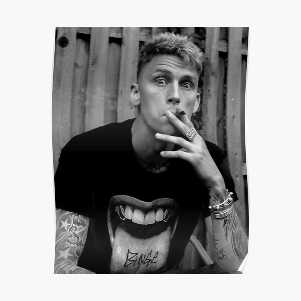 Machine smoking Gun cigar Kelly Poster