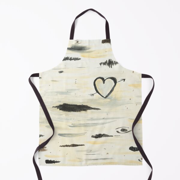 Item preview, Birch with Heart Engraving designed and sold by ArtsyRabbit.