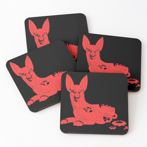 Item preview, Broken Steampunk Cat (Red) designed and sold by CatalystDrak.