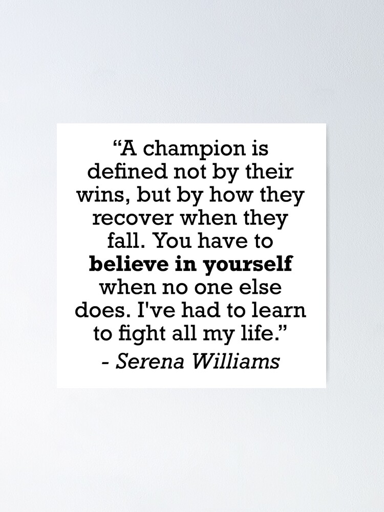 What I've learnt: Serena Williams