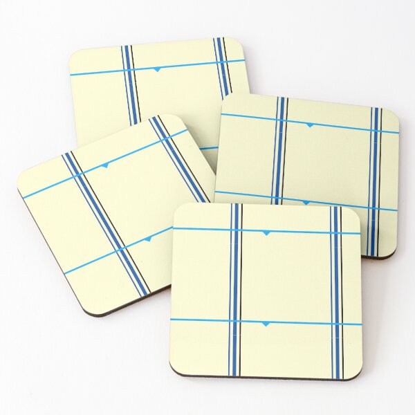 Item preview, Blue Stripes on Cream Background Checkered Pattern designed and sold by pbstylesetters.