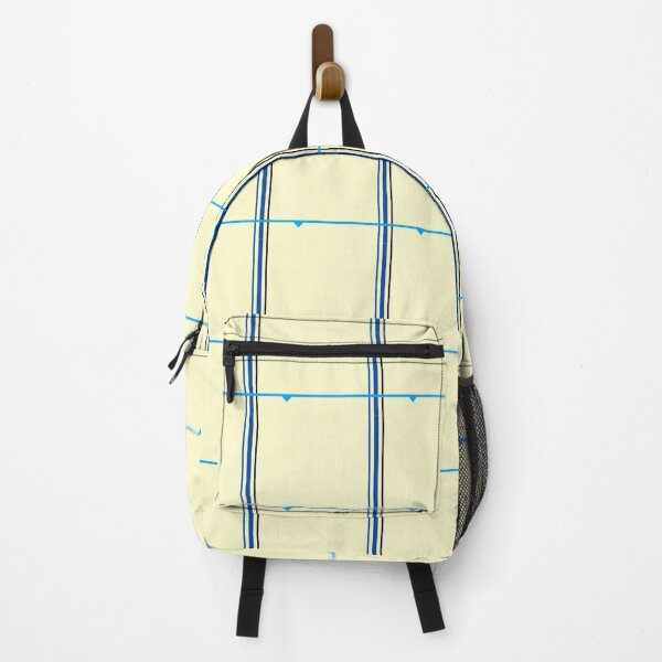 Item preview, Blue Stripes on Cream Background Checkered Pattern designed and sold by pbstylesetters.