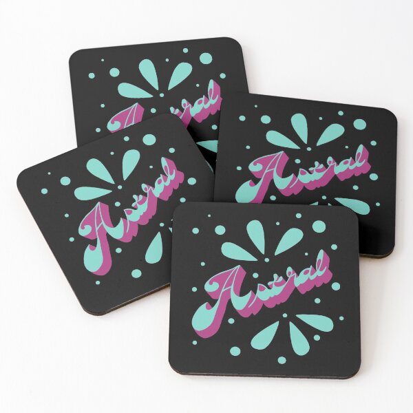 Item preview, Astral 70s Groovy Script Turquoise designed and sold by WPahat.