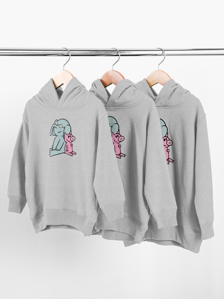 Alternate view of Elephant and Piggie. Gerald and Piggie. Anime transparent sticker, mo willems Toddler Pullover Hoodie