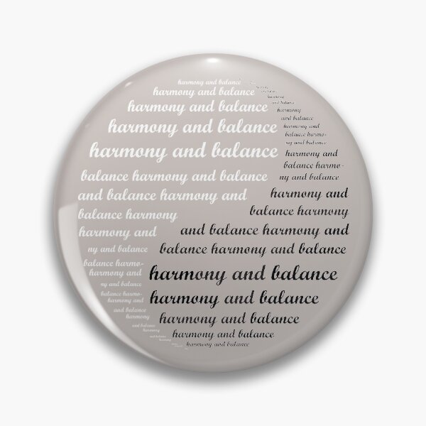 Item preview, Harmony and Balance typography in Yin Yang symbol  designed and sold by kallyfactory.
