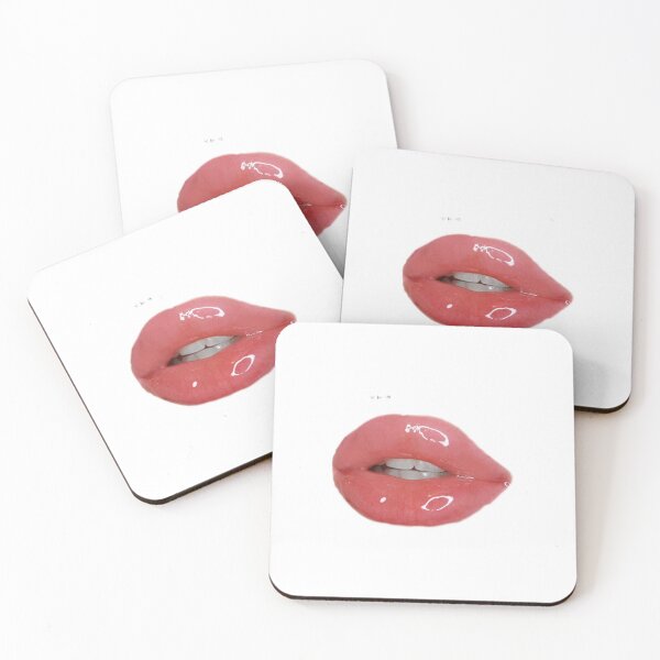 Item preview, Rose colored lips with lip gloss designed and sold by Melike-Bon.