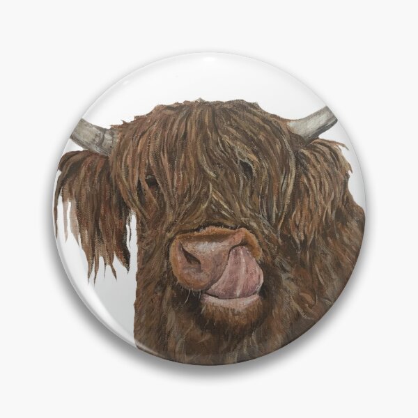 Item preview, Highland Cow Acrylic Painting designed and sold by XbAndDesignsx.