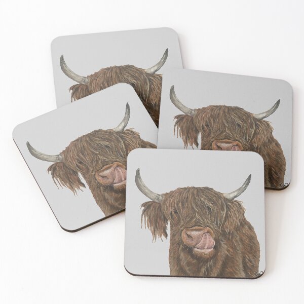 Item preview, Highland Cow Acrylic Painting designed and sold by XbAndDesignsx.