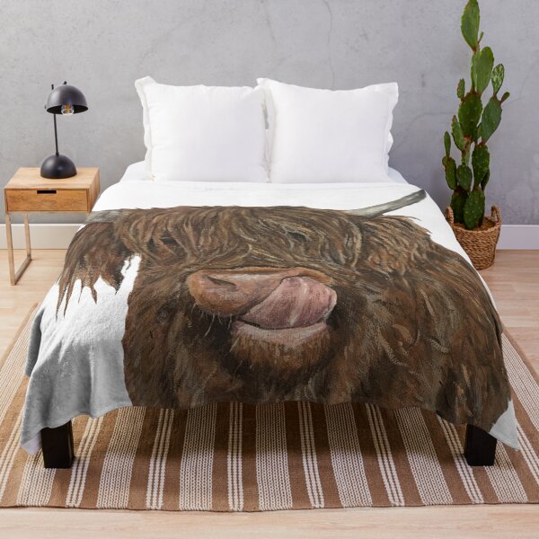 Item preview, Highland Cow Acrylic Painting designed and sold by XbAndDesignsx.