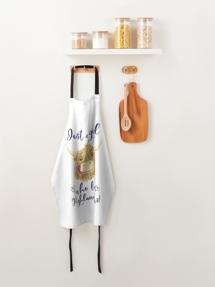 Discover Just A Girl Who Loves Scottish Highland Cows Apron