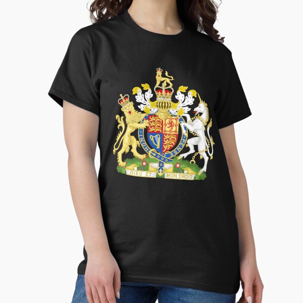 Item preview, DIEU ET MON DROIT Coat Of Arms Tshirt and merch for United Kingdom & Great Britain History & Tradition Fans Women Men Boys Girls Her or Him Buy now! designed and sold by You Gift.