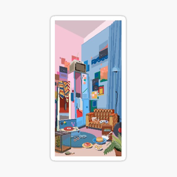 ÉCRAN DE VERROUILLAGE TXT VER R Sticker