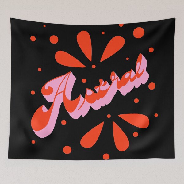 Item preview, Astral 70s Groovy Script Orange designed and sold by WPahat.