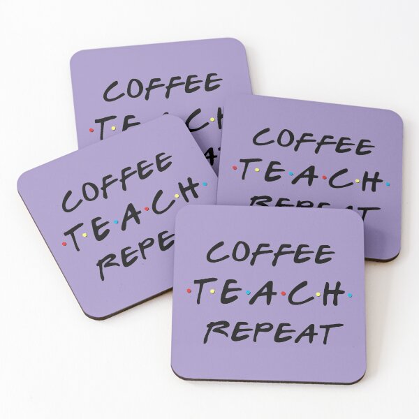 Item preview, Coffee, Teach, Repeat designed and sold by birchandbark.