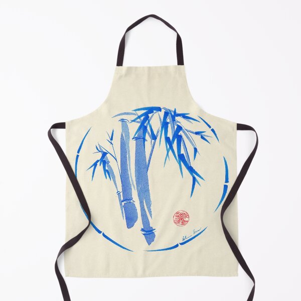 Item preview, "enso blu" Original enso sumi-e ink brush pen wash painting designed and sold by Rebecca Rees.