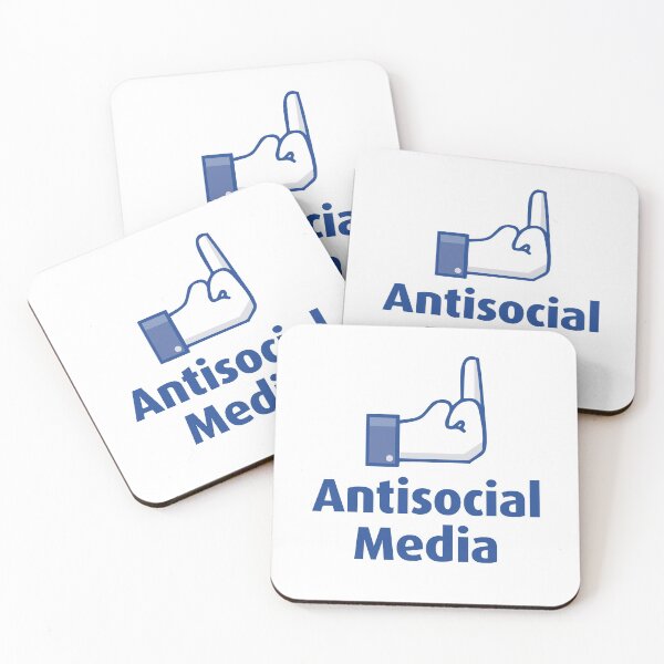 Item preview, Antisocial Media Logo designed and sold by gorillamerch.