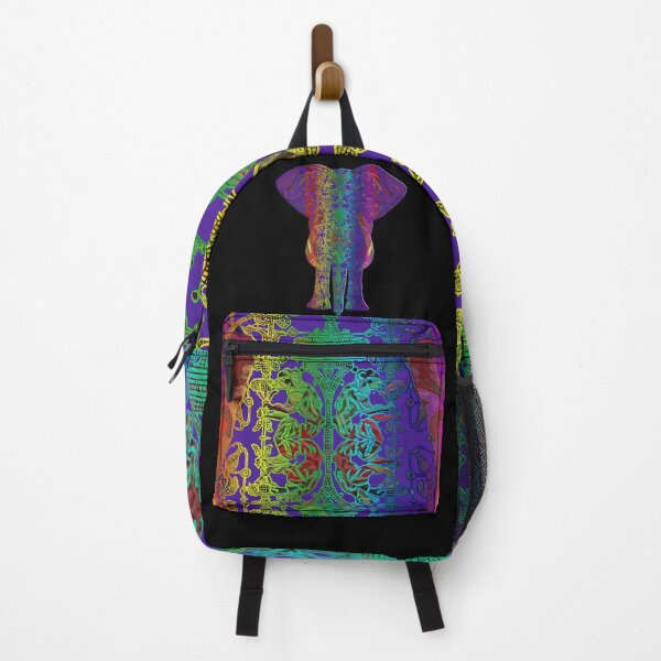 Item preview, Rainbow Purple Elephant on Black V.2 designed and sold by Diego-t.