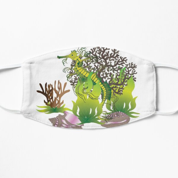 A leafy Sea Dragon Flat Mask