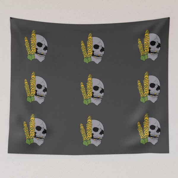 Item preview, Skull and Kerguelen Cabbage in bloom from the subantarctic islands designed and sold by BV-creas.