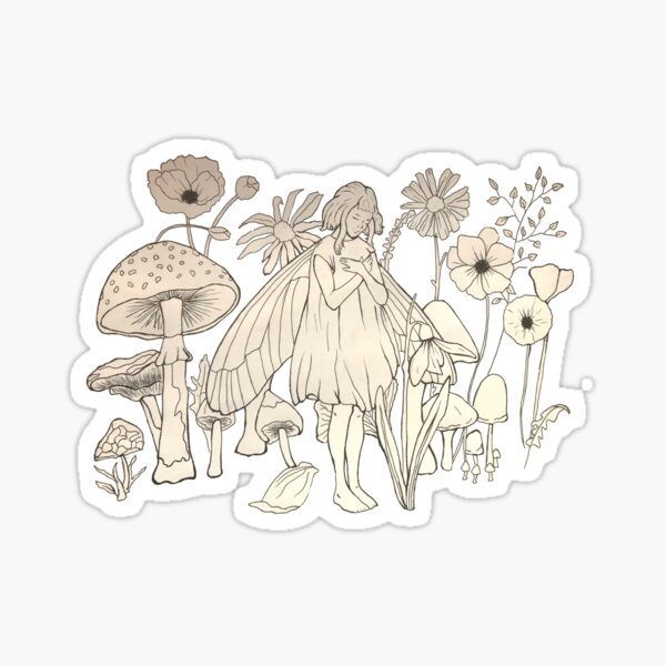 Item preview, Aurora Aksnes fairy illustration print designed and sold by JadesInks.