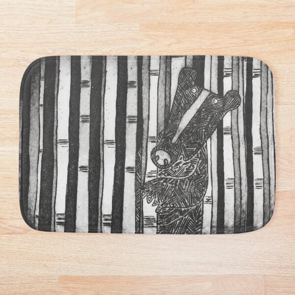 Item preview, Black Bear & Silver Birch Trees designed and sold by Lucy Gell.