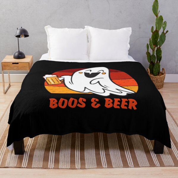 Item preview, Funny halloween cute ghost drinking beer / Boos & Beer designed and sold by portrait4you.