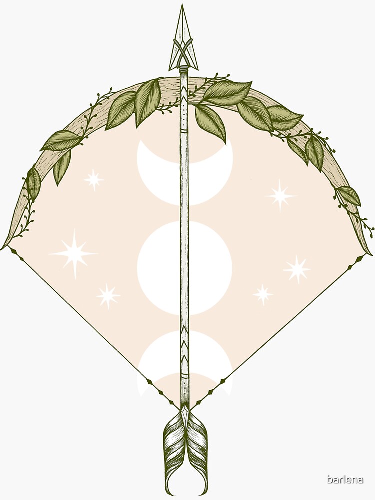 "Bow and Arrow" Sticker for Sale by barlena Redbubble