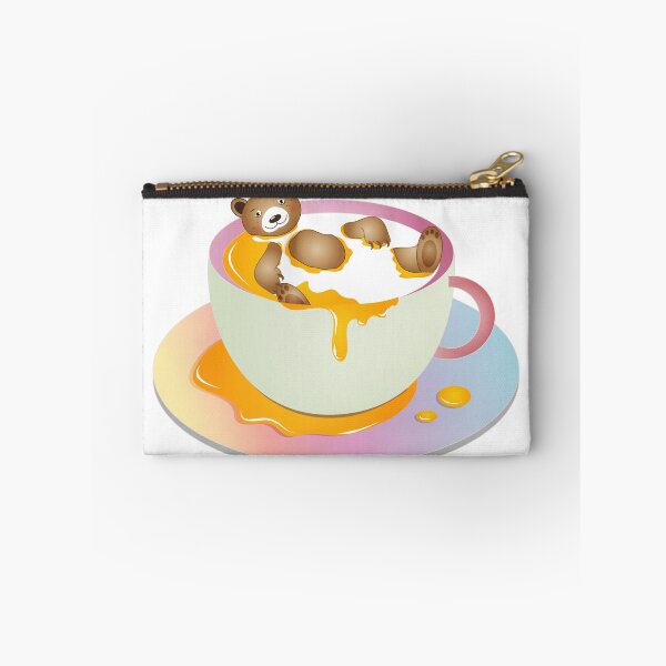 Item preview, Cup with milk and honey and a bathing bear designed and sold by Kisho.