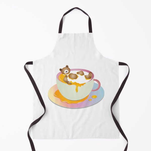 Item preview, Cup with milk and honey and a bathing bear designed and sold by Kisho.