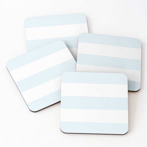 Item preview, Large PALE BLUE and WHITE Horizontal STRIPES  designed and sold by RachelMacht.