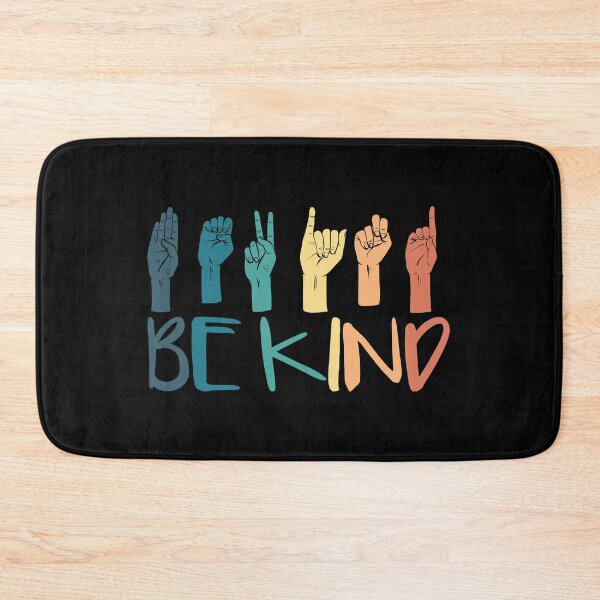 Item preview, Be Kind Hand Sign Language Teachers Retro Interpreter ASL designed and sold by kindxinn.